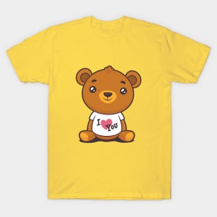 Teddy Bear - I Love You T-Shirt